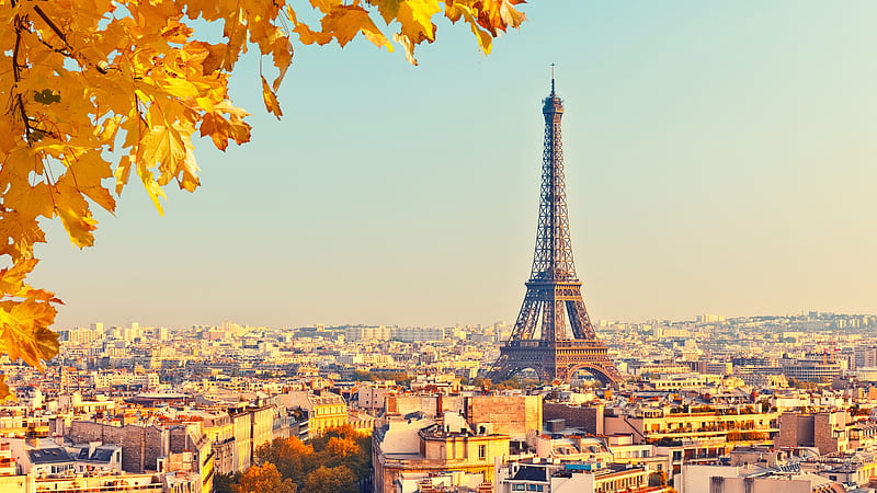 Long Short View Of Paris Eiffel Tower And Cityscape Travel, HD wallpaper