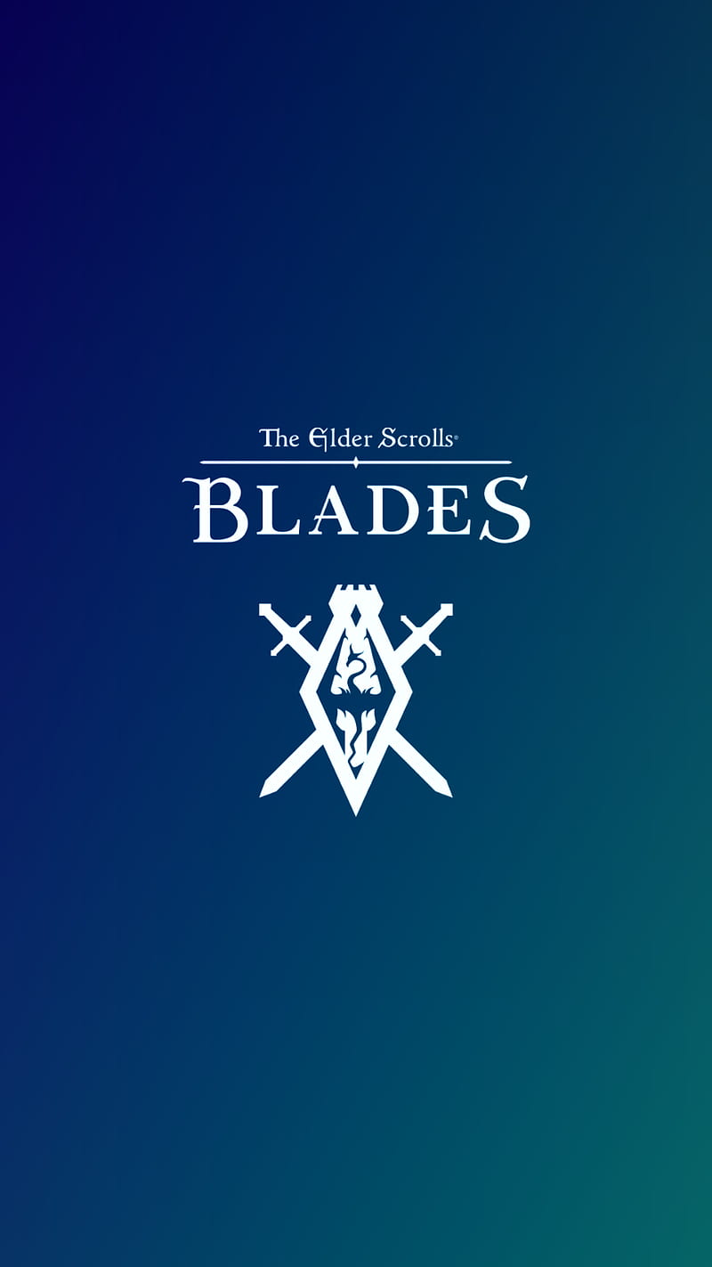 TES Blades Logo, blades logo, blades , elder scrolls, skyrim, skyrim , tes blades, tesv, the elder scrolls blades, HD phone wallpaper