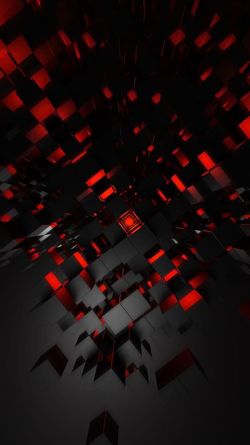 Negro 3d, abstracto, anroid, manzana, mejor alto, hq, nuevo metal, rojo,  Fondo de pantalla de teléfono HD | Peakpx
