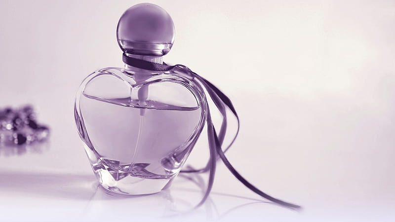 :), purple, lila, perfume, bottle, HD wallpaper