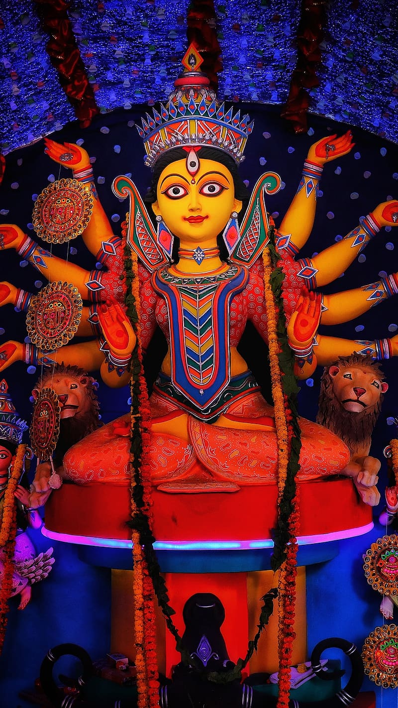 Durga Maa , Sherawali Mata Ji, lord, god, HD phone wallpaper