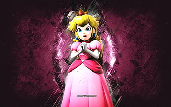 Milfeulle and peach-friends, galaxy angel, mario, anime, peach, pink ...