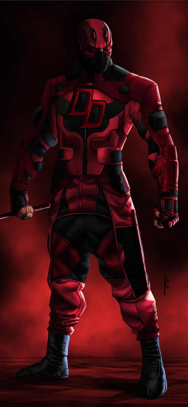 Daredevil Ninja Artwork Sony Xperia X XZ Z5 Pre. iPhone X, Ninja, HD phone wallpaper