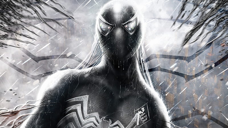 Symbiote SpiderMan Dark Wallpapers  Marvel Wallpaper iPhone