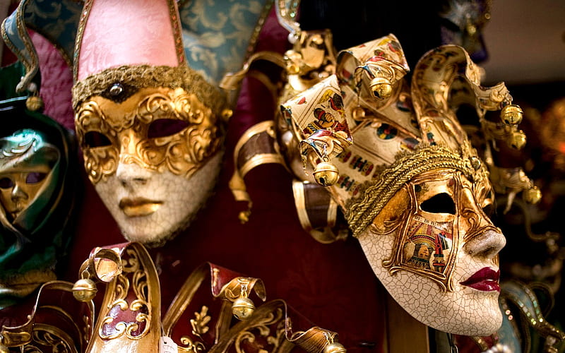 Carnaval veneciano máscaras carnaval, máscaras, grafía, ancha, bonito,  veneciano, Fondo de pantalla HD | Peakpx