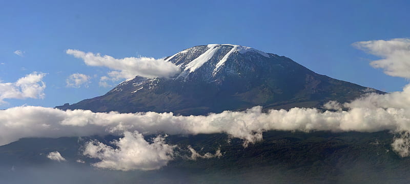Mt Kilimanjaro , mountain, nature, volcano, view, HD wallpaper