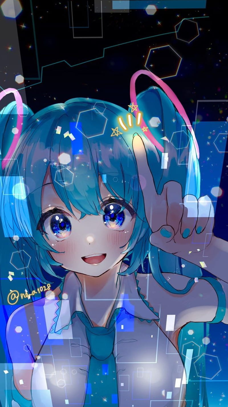 Hatsune Miku, anime, vocaloid, HD phone wallpaper