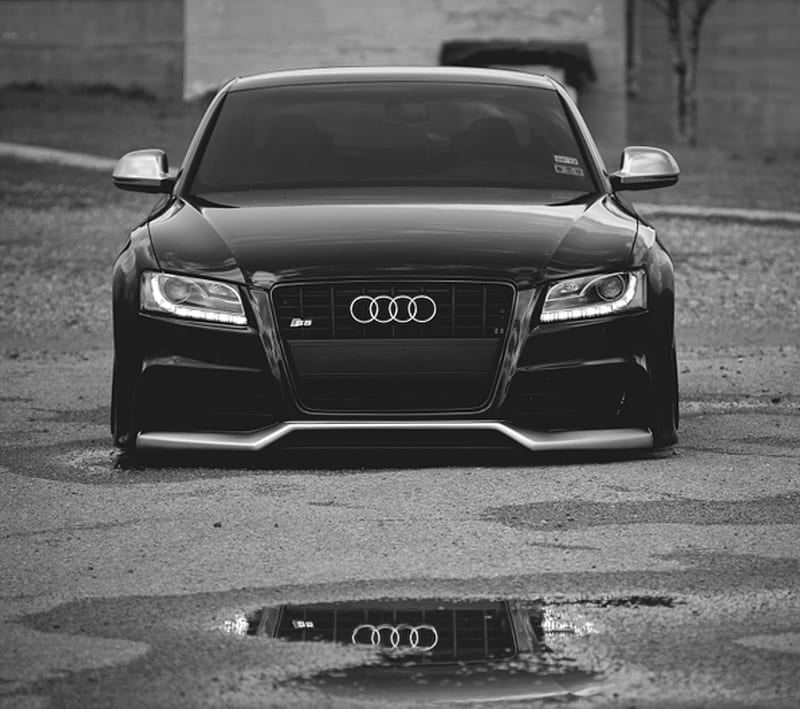 Audi S5, black, car, HD wallpaper