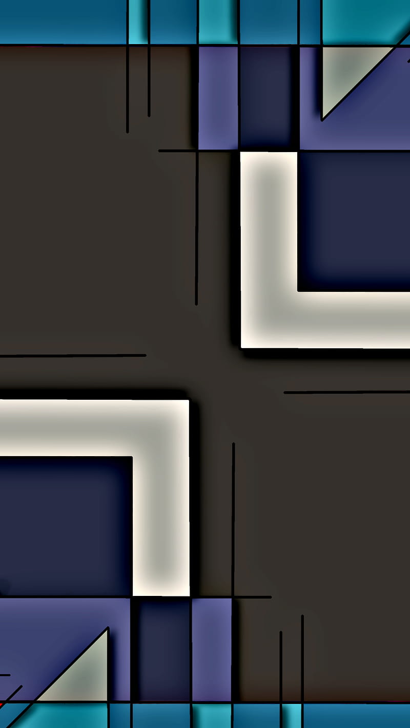 blocks, abstract, android, black, blue, desenho, galaxy, geometric, iphone, material, samsung, HD phone wallpaper