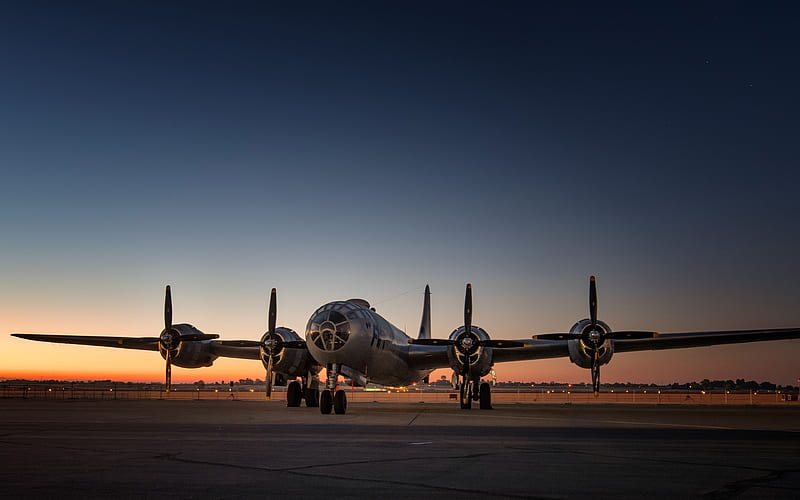 Boeing B-29 Superfortress combat aircraft, US Air Force, bomber, B-29 Superfortress, US Army, Boeing, HD wallpaper