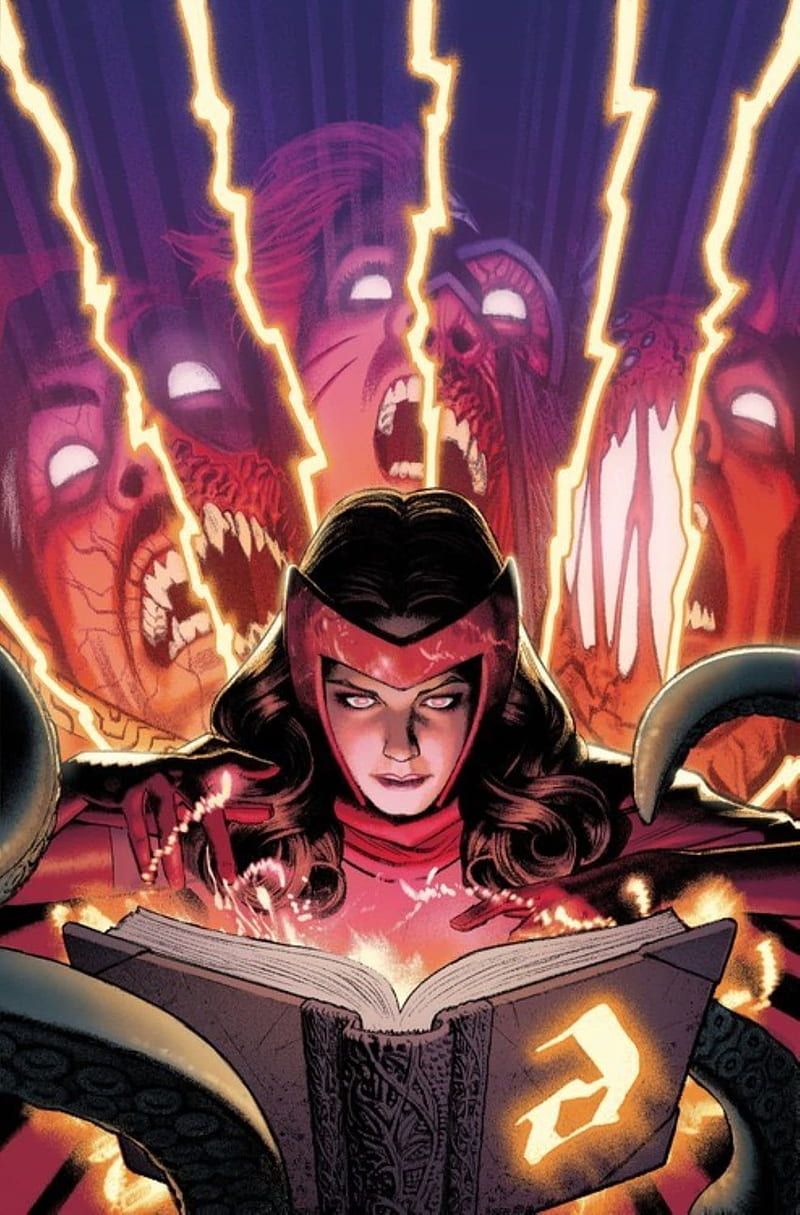 Scarlet Witch, agents of shield, comics, marvel, mcu, scarlet witch, the  darkhold, HD phone wallpaper | Peakpx