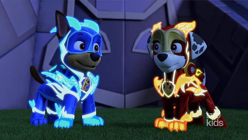 Charged up Chase, mighty pups, nickeldeon, pups, spin master, HD wallpaper