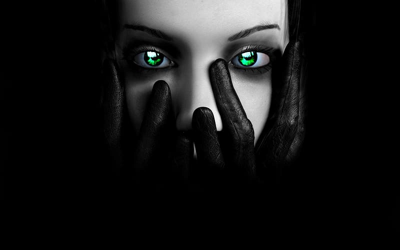 Gothic, Dark, Artistic, Women, Blue Eyes, HD wallpaper | Peakpx