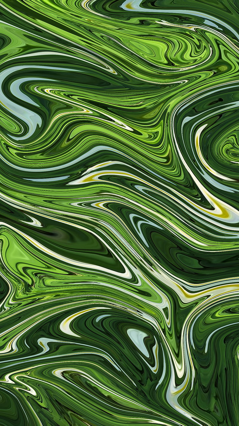 Green liquid, android, iphone, hop, white, HD phone wallpaper