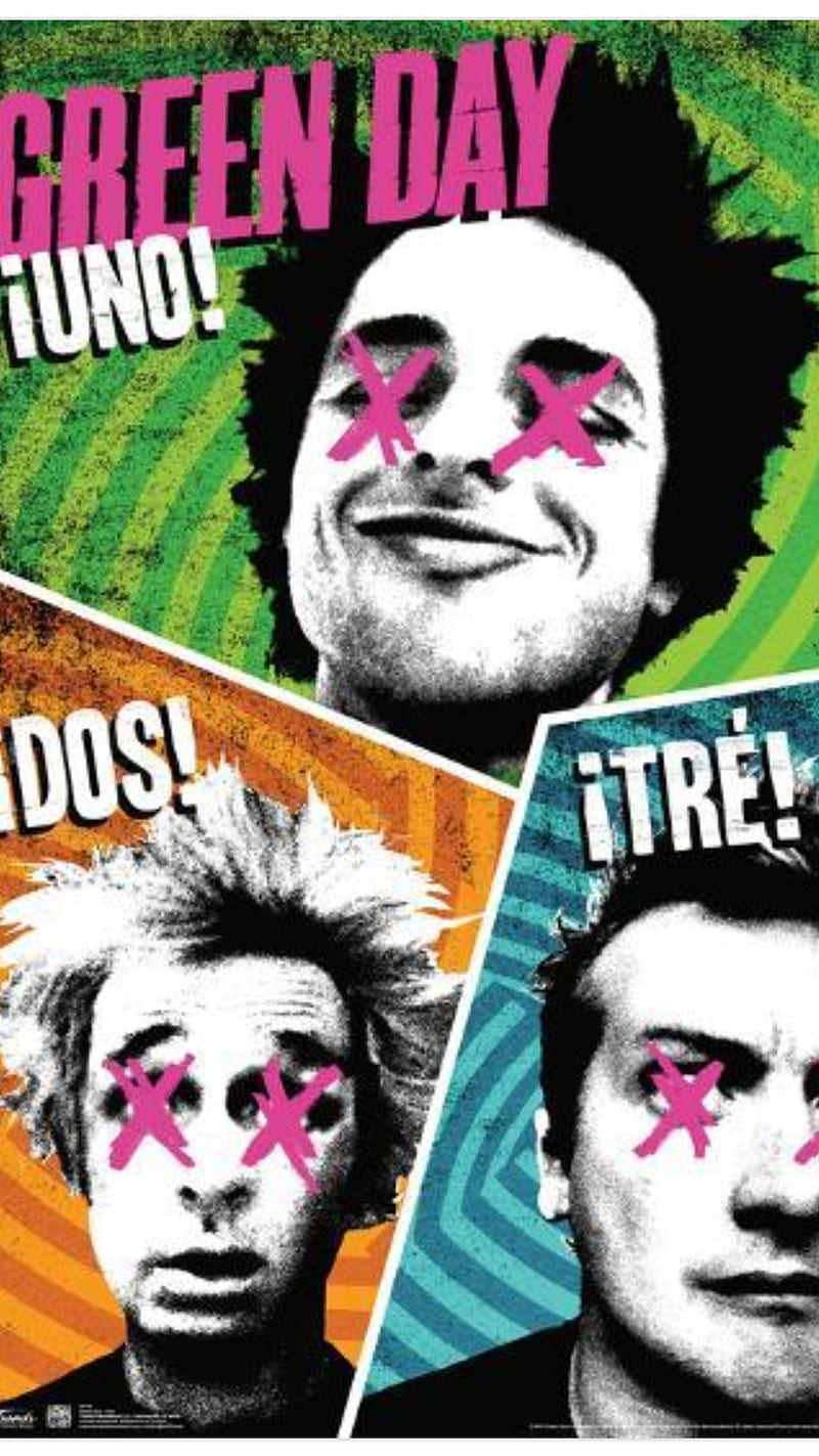 HD wallpaper GreenDay poster green day band letters concert faces  halloween  Wallpaper Flare
