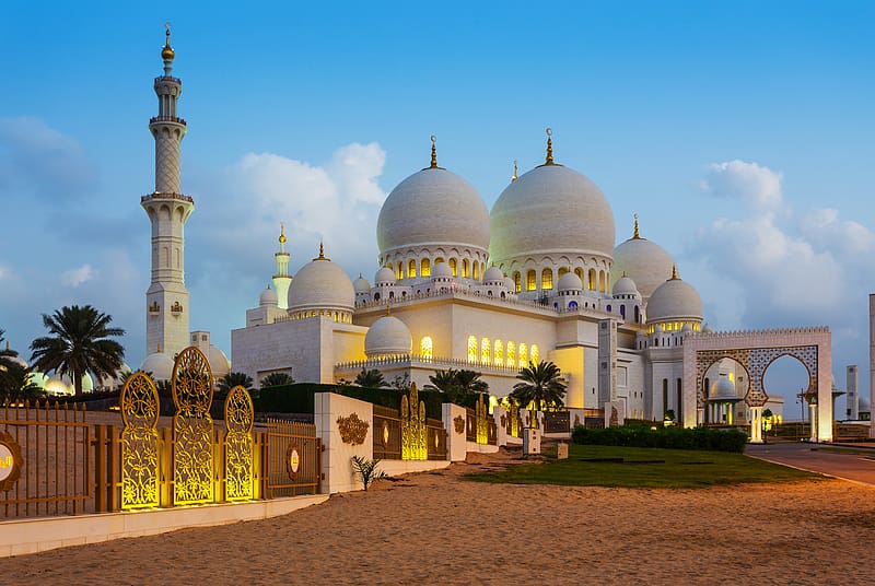 Architecture, Dome, Mosque, Religious, Sheikh Zayed Grand Mosque, Mosques, HD wallpaper
