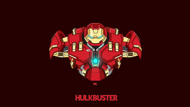 Hulkbuster Minimal, HD wallpaper