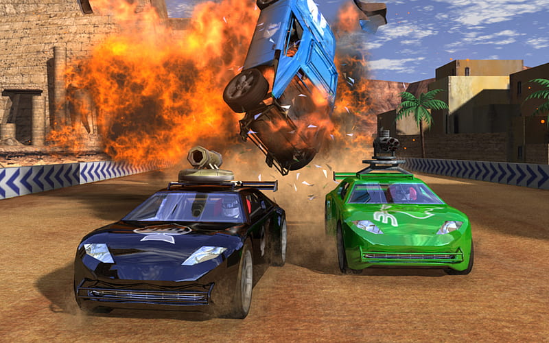Blast, car, game, racing, mashed, fast, HD wallpaper