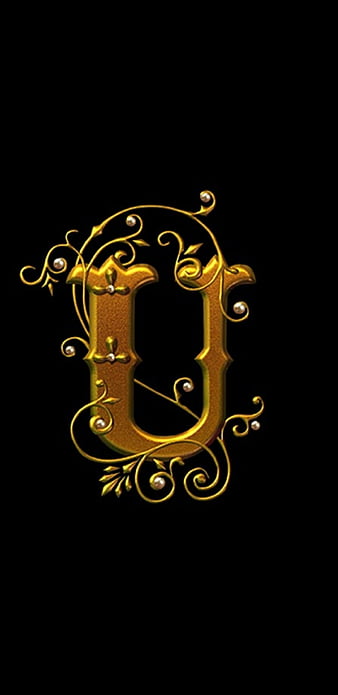 Letter U Black Letters. Flower Beautiful Capital Alphabet Royalty Free SVG,  Cliparts, Vectors, and Stock Illustration. Image 150102744.