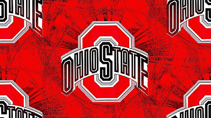 Black Ohio State In Red Paint Background Ohio State, HD wallpaper