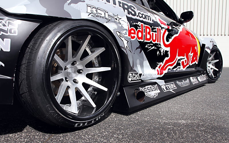 Mazda RX-8, Drift cars, Red-Bull Racing, Spoiler, cars Exhaust, japanese cars, racing cars, Mazda, HD wallpaper