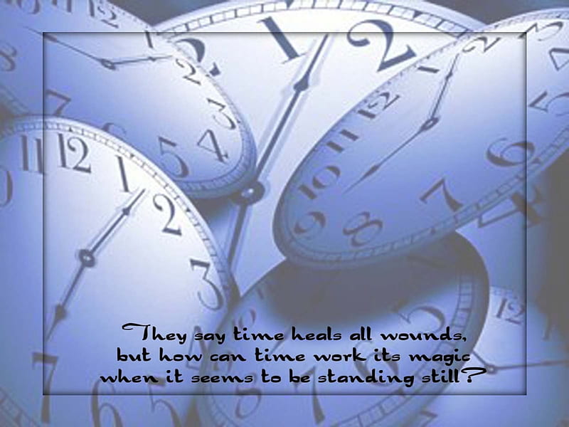 Time Heals Wounds, time, quote, clock, families, prayer, HD wallpaper