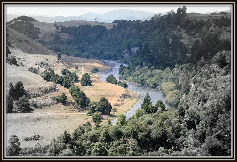 Piriaka ,King Country, New Zealand, new zealand, piriaka, waikato, rivers, HD wallpaper