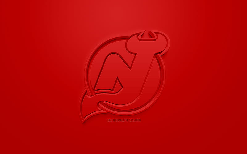 New Jersey Devils, hockey, ice hockey, logo, nhl, team, HD wallpaper