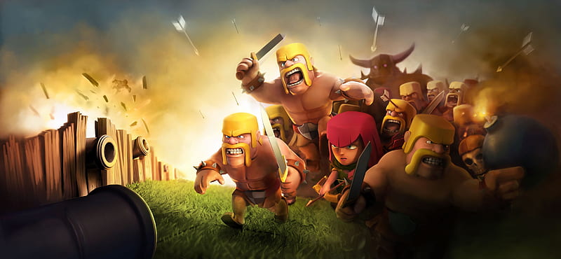 Clash Of Clans , clash-of-clans, supercell, games, HD wallpaper