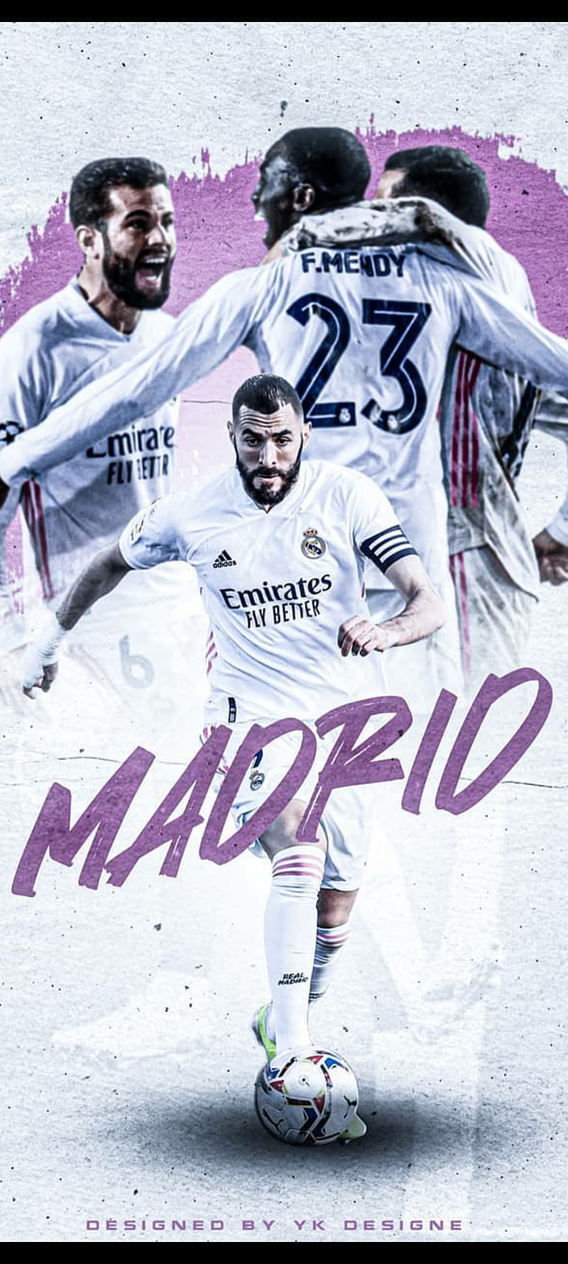 Real madrid, club, laliga, benzema, football, karim benzema, player, HD phone wallpaper