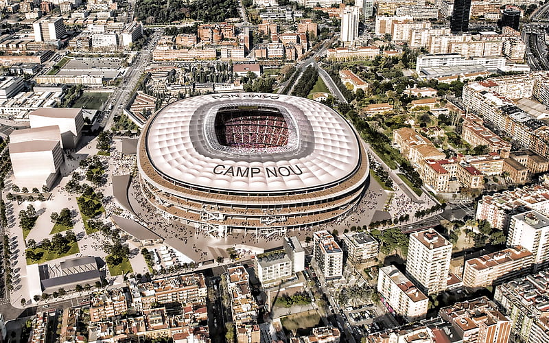 Camp Nou, project, new stadium, FC Barcelona, Catalonia, Barcelona, Spain, FC Barcelona stadium, HD wallpaper