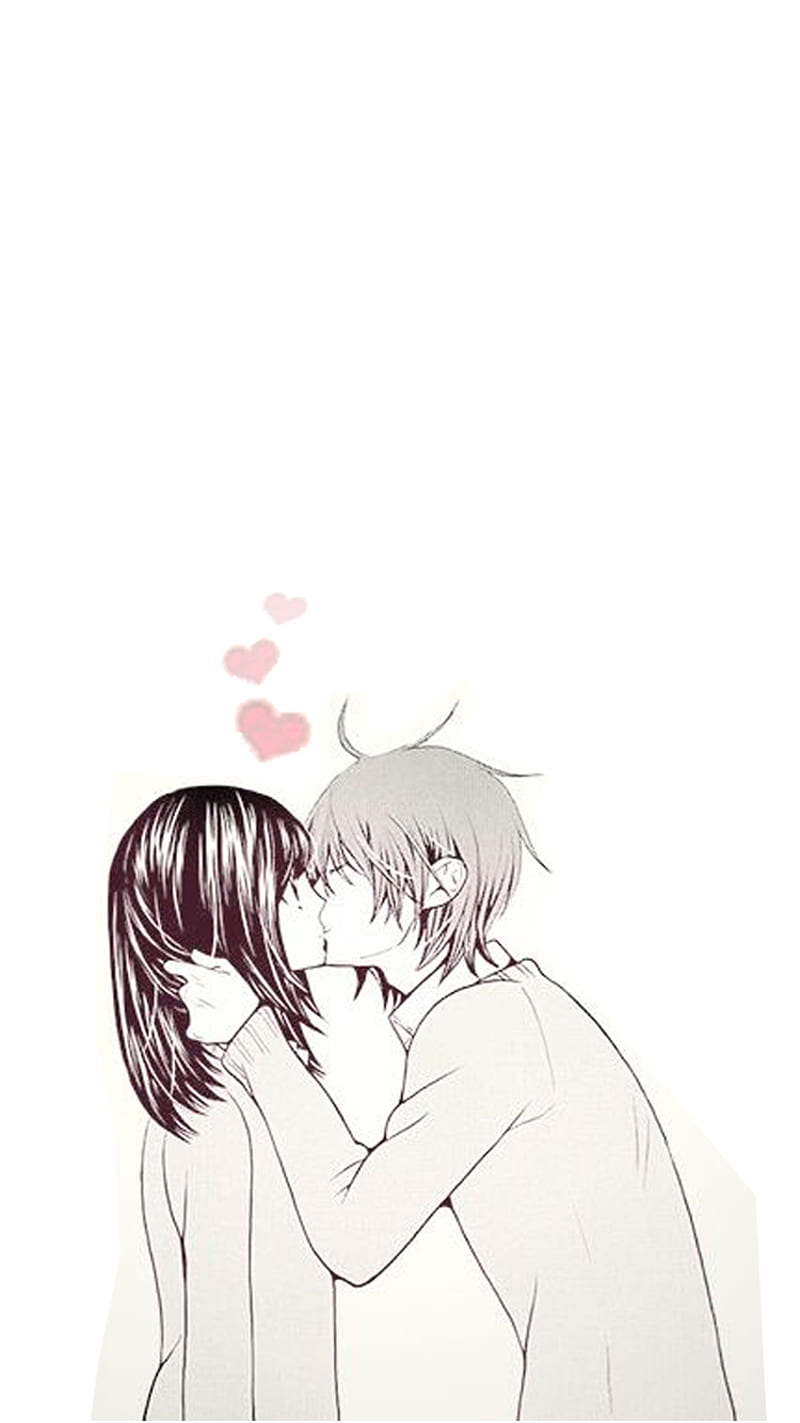 Anime Kiss, boy, girl, HD phone wallpaper | Peakpx