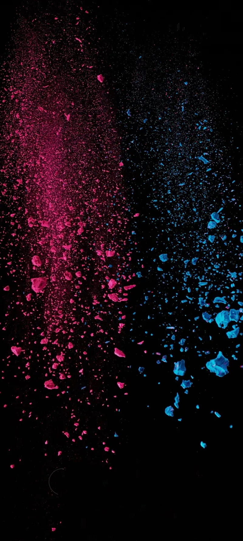 Sparkles, blue, galaxy, pink, HD phone wallpaper