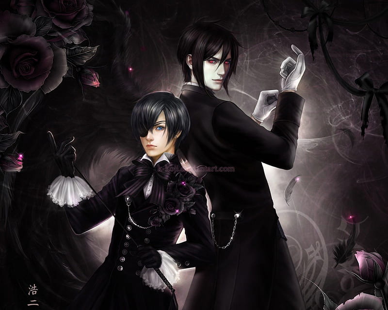 Sebastien Michaelis, Sebastian, kuroshitsuji, anime Club, Alucard,  Sebastian Michaelis, ciel Phantomhive, Ciel, anime, black Butler