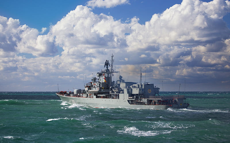 Getman Sagaidachny, frigate, warships, black sea, Ukrainian Navy, HD wallpaper
