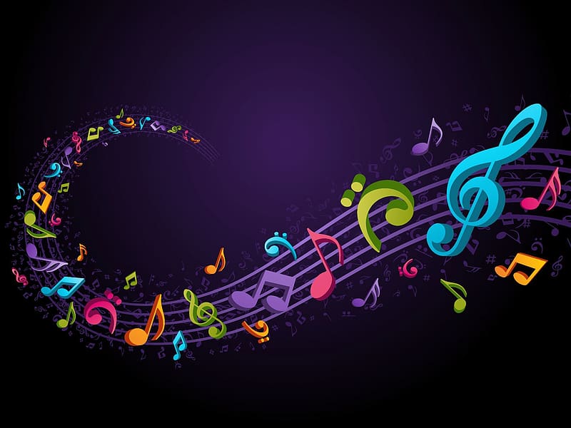 Music, Colors, Colorful, Musical Note, Musical Notes, HD wallpaper