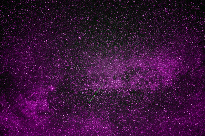 space, stars, starfall, purple, HD wallpaper