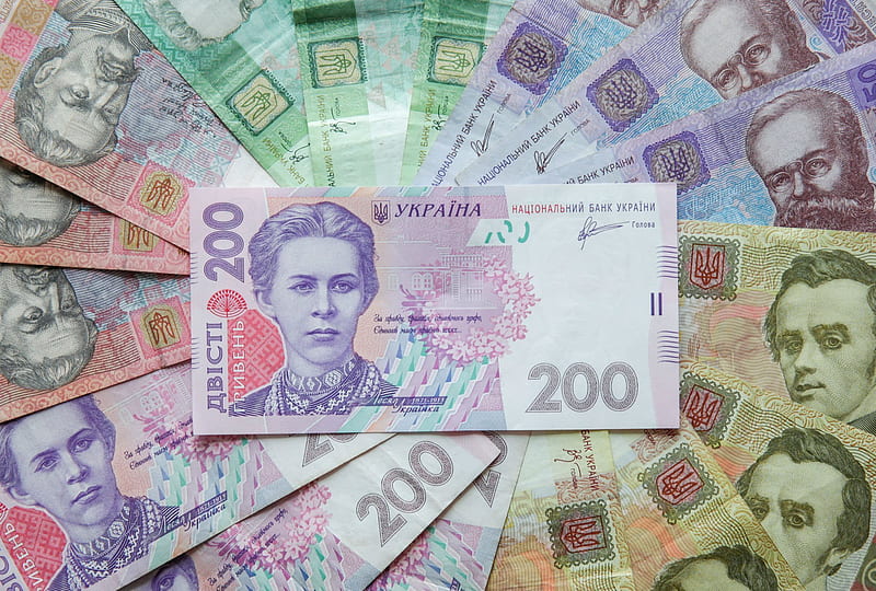 hryvnia, 10 uah, 200 hryvnia, 20 uah, 100 hryvnia, 20 hryvnia, 50 uah, 100 uah, 50 hryvnia, ukrainian currency, 200 uah, 10 hryvnia, HD wallpaper