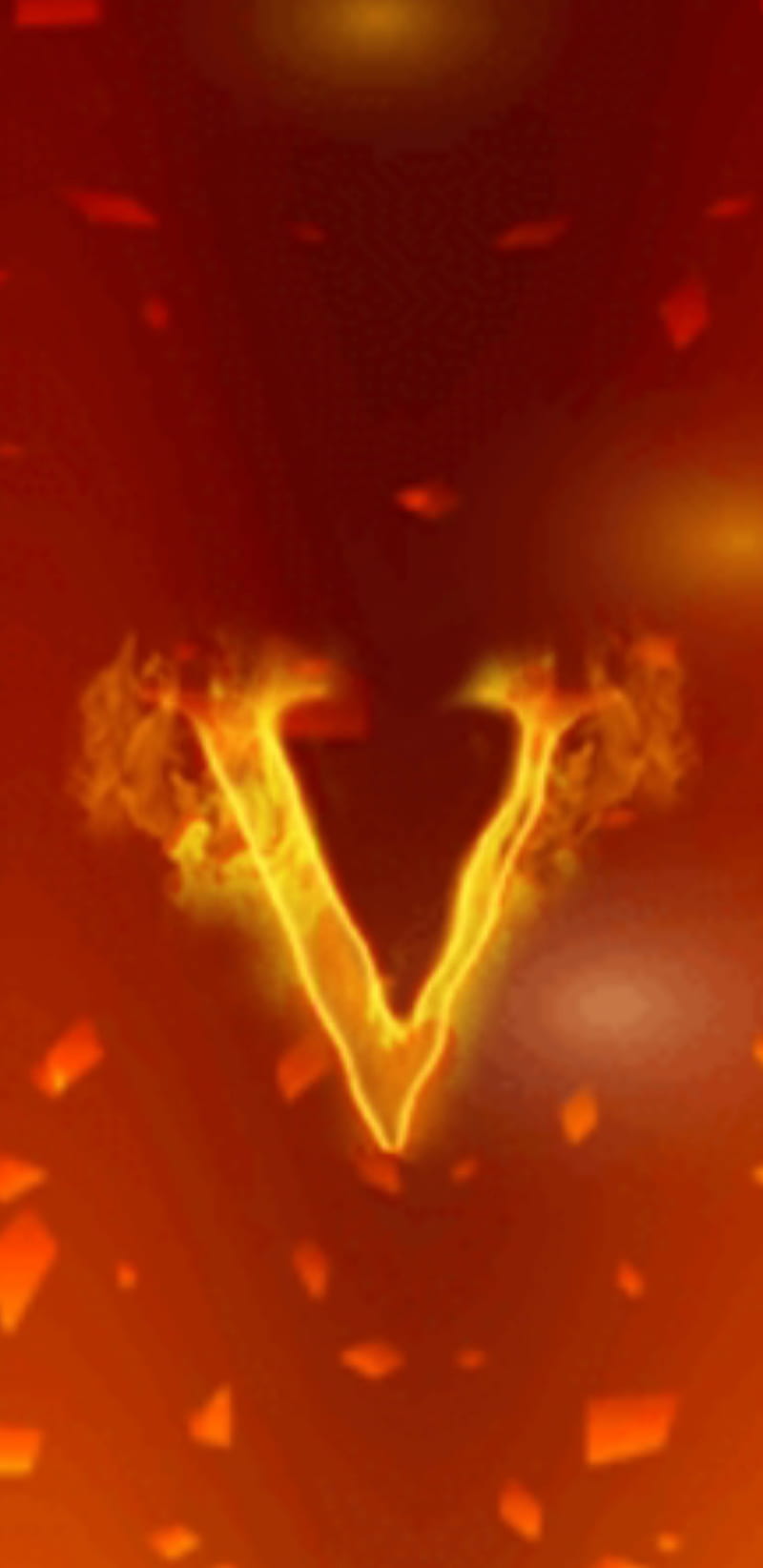 V letter, alphabets, fire, yellow, red, HD phone wallpaper | Peakpx
