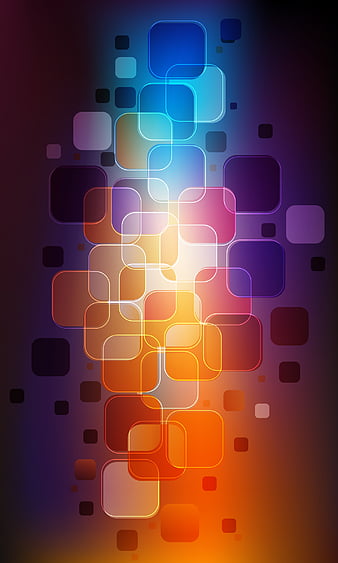 WhatsApp Squares, background, blue, colored, colors, glossy, patterns, pink, purple, whatsapp, HD mobile wallpaper