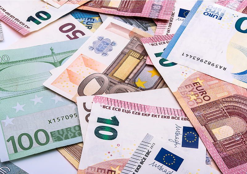 euro, bills, money, currency, HD wallpaper