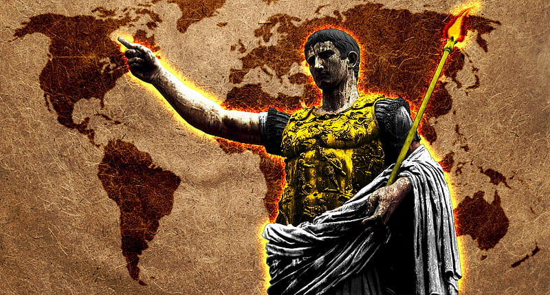 Roman Emperor Augustus Imperator, augustus, fire, roman, epic, imperator, emperor, HD wallpaper