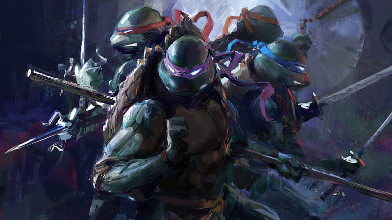 Teenage Mutant Ninja Turtles, Donatello (TMNT), Leonardo (TMNT), Michelangelo (TMNT), Raphael (TMNT), HD wallpaper