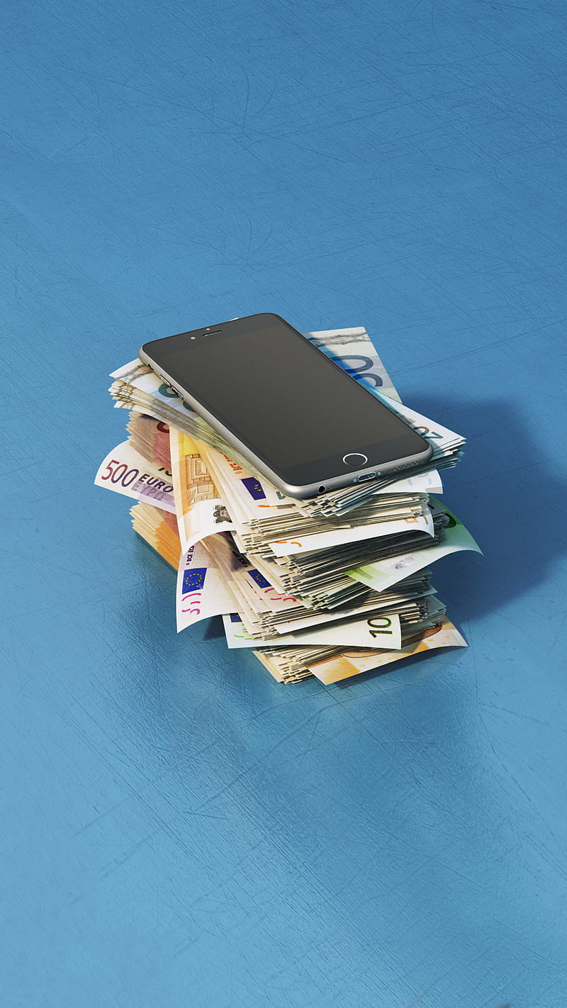 Moneystack, YIPPIEHEY, cash, euros, iphone, money, moneystacks, rich, stacks, HD phone wallpaper
