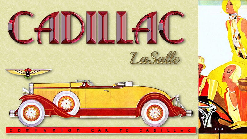 1931 Cadillac Art Deco ad 8, General Motors, Cadillac, 1930 Cadillac, Vintage Cadillac advertisement, Cadillac , Cadillac Background, HD wallpaper