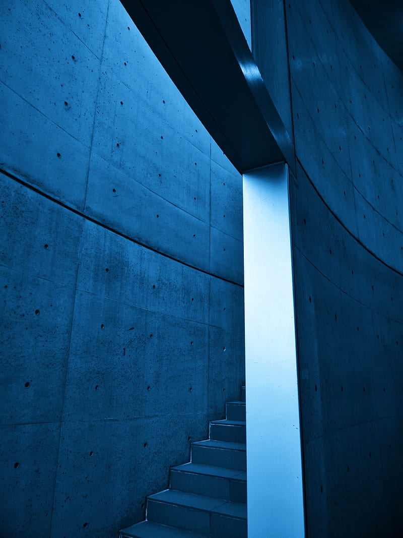 stairs, descent, construction, architecture, HD phone wallpaper