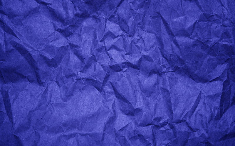 dark, blue crumpled paper, macro, blue paper texture, blue paper, crumpled paper, paper textures, blue backgrounds, HD wallpaper