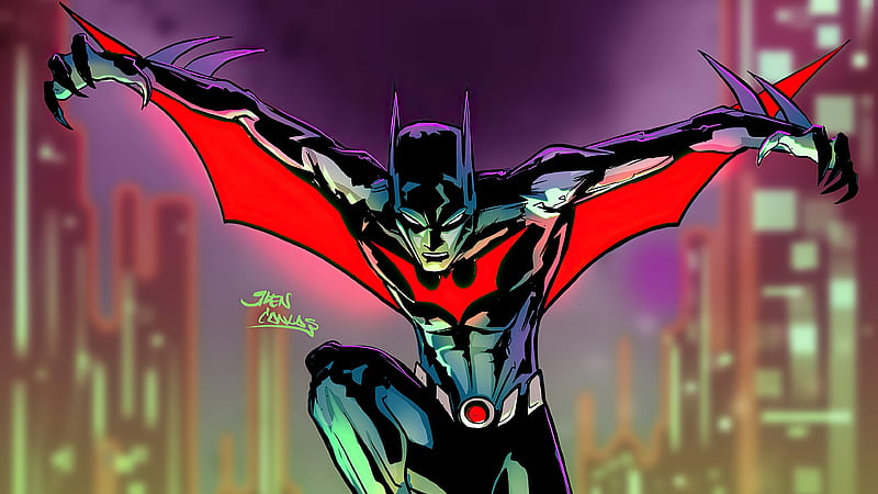Batman Beyond Knight , batman, superheroes, artwork, artist, HD wallpaper