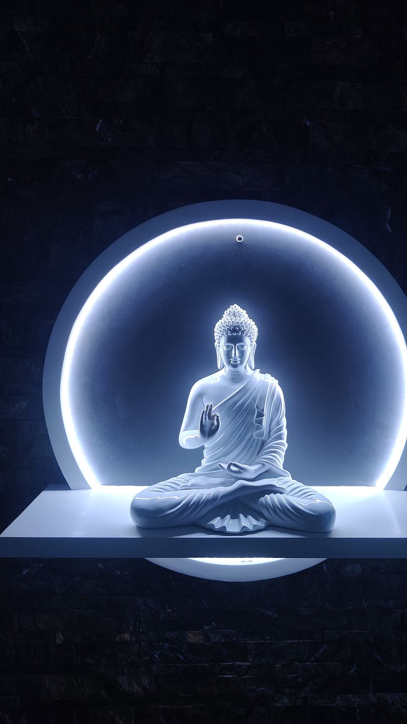 Blessing Buddha, 3D Light, Art, HD phone wallpaper