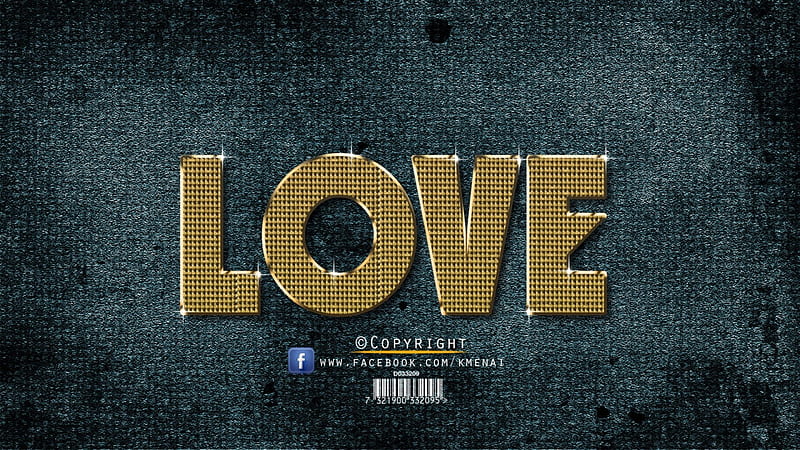 love _ Gold Text Effect_hop-Cc_By KarimGFX, ELENA, LENA, KARIM, MIRAK, HD wallpaper